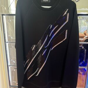 DSQUARED2 Black Crewneck Top